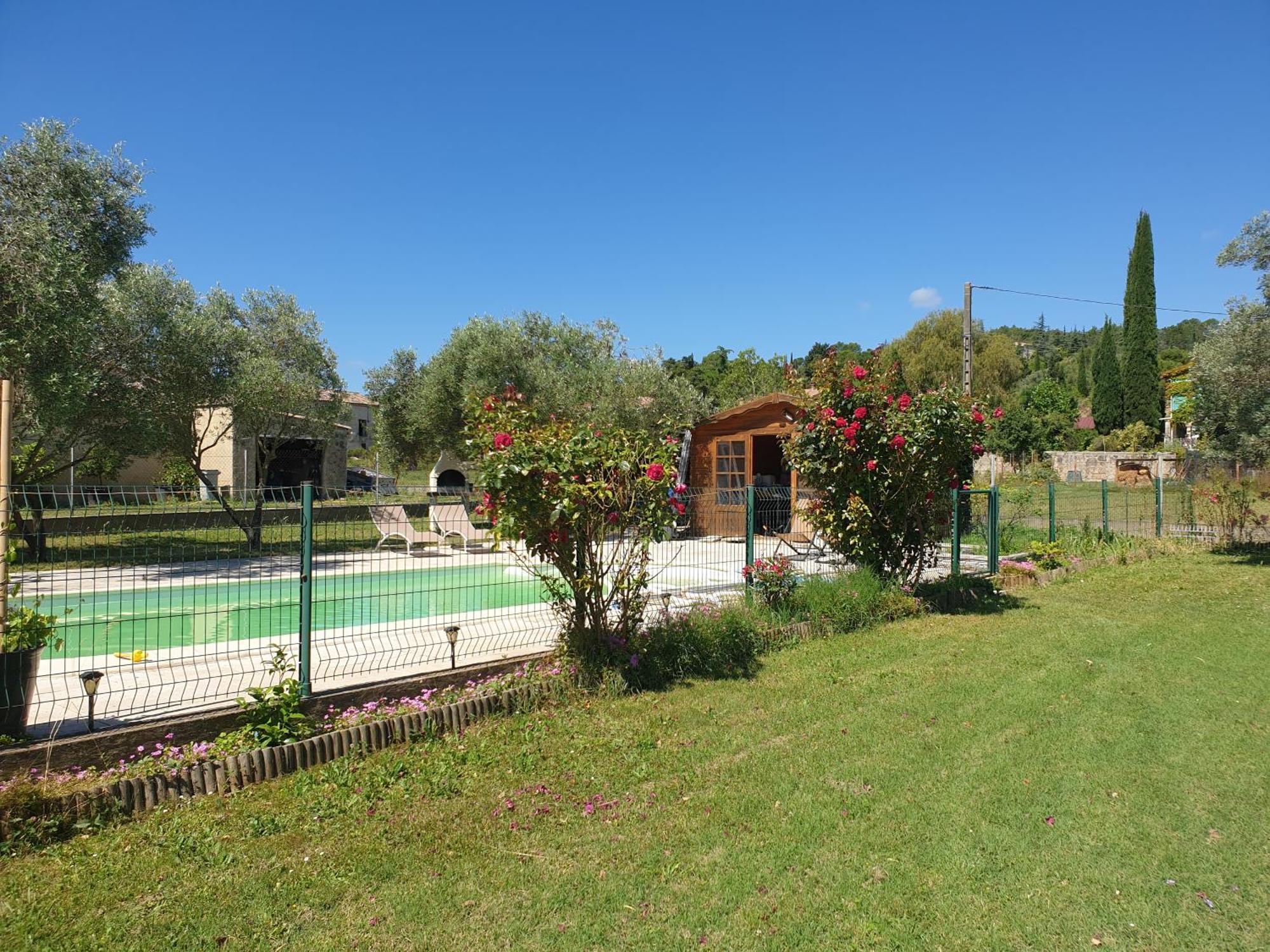 Gite Et Piscine L'Ecrin Aux Oliviers En Cevennes Saint-Christol-les-Ales Luaran gambar